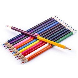 Double tip colour pencils 12 pcs