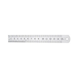 Metal ruler 15cm