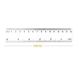 Plastic ruler 15cm