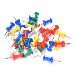 Colorfull Push Pins, 50pcs/color box