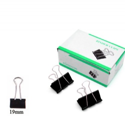 Black Binder Clips 19mm,12pcs/color box