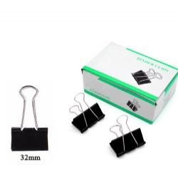 Black Binder Clips 32mm,12pcs/color box