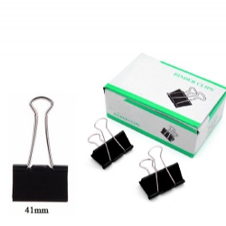 Black Binder Clips 41mm,12pcs/color box