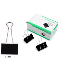 Black Binder Clips 51mm,12pcs/color box