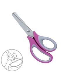 Scissors 14cm,Two color handle with soft-touch