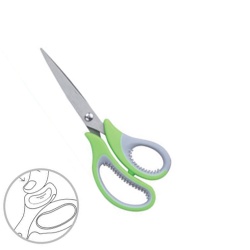 Scissors 17cm,Two color handle  with soft-touch