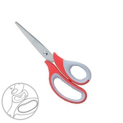 Scissors 19cm,Two color handle 