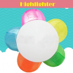 Flower highlighter,with 5 tips,1 pcs box