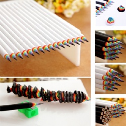 Paper HB  pencils,12 pcs colour box